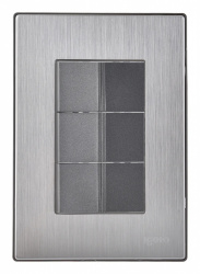 iGoto Apagador P01-INOX2013, 3 Botones, 125V, 15A, Acero 