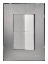iGoto Apagador INOX2014, 2 Botones, 125V, 15A, Plata 
