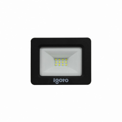 iGoto Reflector LED REF010, Luz Fría, 10W, 800 Lúmenes, Negro 