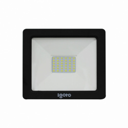 iGoto Reflector LED REF030, Luz Fría, 30W, 3000 Lúmenes, Negro 