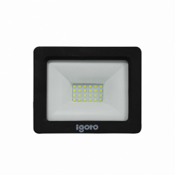 iGoto Reflector LED REF2020, Luz Cálida, 20W, 2000 Lúmenes, Negro 