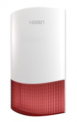 iHORN Sirena con Luz Estroboscópica HC105F, Inalámbrico, 105dB - Compatible con Panel ND1/N8003 