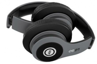 Ijoy Audífonos con Micrófono Logo Stealth, Bluetooth, Inalámbrico, USB, Negro/Gris 