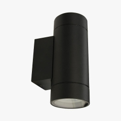 Illux Lámpara para Pared MH-6136.N, Interiores, 35W, Base GU10, Negro, para Casa - No Incluye Foco 