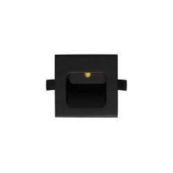 Illux Lámpara LED para Muro ML-2301.N, Interiores, Luz Blanca Cálida, 1W, 95 Lúmenes, Negro, para Casa 