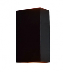 Illux Lámpara LED para Muro ML-7400.N30, Exteriores, Luz Blanca Cálida, 2 x 3.6 W, 419 Lúmenes, Negro, para Casa 