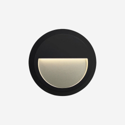 Illux Lámpara LED para Pared Arbotante ML-7402.N30, Exteriores, Luz Cálida, 1.62W, 68 Lúmenes, Negro, para Casa 