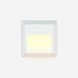 Illux Lámpara LED para Sobreponer para Muro ML-7403, Exteriores, Luz Cálida, 1.5W, 89 Lúmenes, Blanco, para Casa 