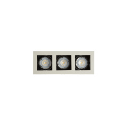 Illux Lámpara para Techo TH-4232.N, Interiores, 3x 50W, Base GU10, Blanco, para Casa/Locales Comerciales - No Incluye Foco 