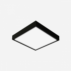 Illux Lámpara LED para Techo TL-2809.N40, Interiores, Luz Blanca Fría, 12W, 959 Lúmenes, Negro 