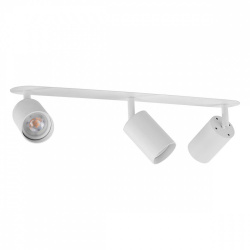Illux Lámpara para Techo TL-5153.EMB, Interiores, 3 x 50W, Base GU10, Blanco, para Casa/Locales Comerciales - No Incluye Foco 