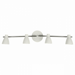 Illux Lámpara LED para Techo TR-2404.B, Interiores, Luz Fría, 50W, Base GU10, Blanco, para Casa - No Incluye Foco 