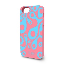 iLuv Carcasa Aurora para iPhone 5, Rosa/Azul 