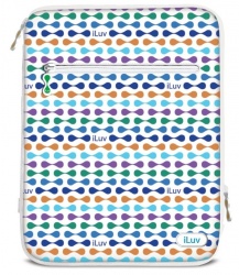 iLuv Funda Festival para iPad, Azul/Verde 