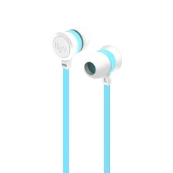 iLuv Audífonos Intrauriculares Neon Sound, Alámbrico, 3.5mm, Azul/Blanco 