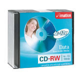Imation Discos Virgenes para CD, CD-RW, 12x, 10 Discos (41458) 