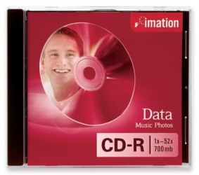 Imation Disco Virgen para CD, CD-R, 52x, 1 Disco 