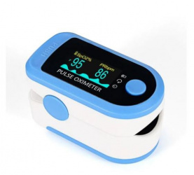 IMDK Oxímetro Digital de Pulso, Blanco/Azul 