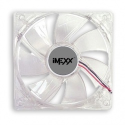 Ventilador iMexx 501654, 80mm, 2500RPM, Transparente 