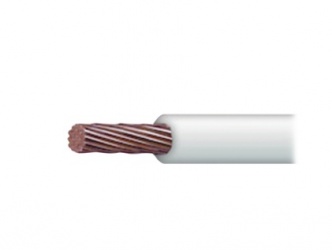 Indiana Bobina de Cable de Señal, 8 AWG, 100 Metros, Blanco 