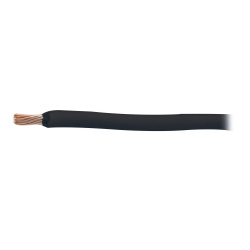 Indiana Bobina de Cable Eléctrico, 16 AWG, 100 Metros, Negro 