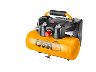 Ingco Compresor de Aire Horizontal CACLI2003l, 6 Litros, 20V 