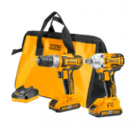 Ingco Taladro de Batería UCKLI2007, Reversible, 1/2