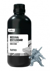 INOVAMARKET Resina para Impresora 3D INV-5411001, Rígida Estándar, 1kg, Gris 