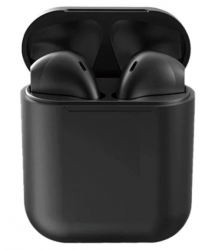 InPods Audífonos Intrauriculares con Micrófono 12BK, Inalámbrico, Bluetooth, Negro 
