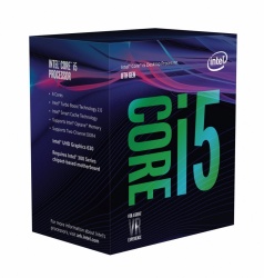 Procesador Intel Core i5-8500, S-1151, 3GHz, Six-Core, 9MB SmartCache (8va. Generación Coffee Lake) ― Compatible solo con tarjetas madre serie 300 