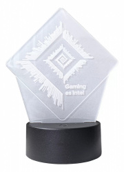 Intel Lampara Gamer RGB INT40046, Negro/Blanco 