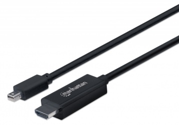 Manhattan Cable Mini DisplayPort 1.2 Macho - HDMI Macho, 4K, 60Hz, 3 Metros, Negro 