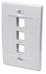 Intellinet Tapa para Caja 163309, 3 Puertos, Blanco 