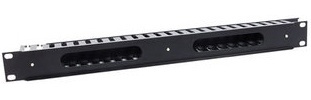 Intellinet Organizador Horizontal de Cables Metálico para Rack/Gabinete 19'', 1U, 5cm 