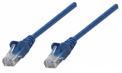 Intellinet Cable Patch Cat5e UTP 100% Cobre, RJ-45 Macho - RJ-45 Macho, 50cm, Azul 