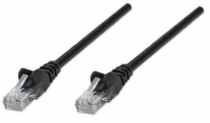 Intellinet Cable Patch Cat5e UTP RJ-45 Macho - RJ-45 Macho, 45cm, Negro  