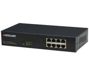 Switch Intellinet Fast Ethernet 560757, 8 Puertos 10/100Mbps (4x PoE), 4096 Entradas 