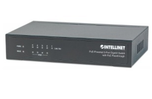 Switch Intellinet Fast Ethernet 561082, 5 Puertos PoE+ 10/100Mbps, 10Gbit/s, 2048 Entradas - No Administrable 