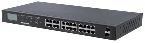 Switch Intelllinet Gigabit Ethernet 561242, 24 Puertos 10/100/1000Mbps + 2 Puertos SFP, 52 Gbit/s, 8192 Entradas - No Administrable 