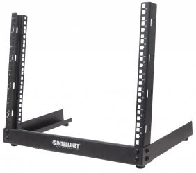 Intellinet Rack Abierto de 2 Postes, 19'', 8U, Negro 