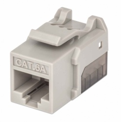 Intellinet Jack de Red Cat6a, UTP, RJ-45, Gris 