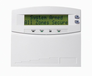 Interlogix Teclado Receptor LCD para Panel de Control NetworX, Inalámbrico, hasta 48 Zonas, Blanco 