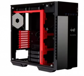 Gabinete In Win 509 con Ventana RGB, Full-Tower, ATX/EATX/Micro ATX/Mini-ITX, USB 3.0, sin Fuente, Negro/Rojo 