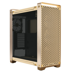 Gabinete In Win Dubili Gold con Ventana, Full-Tower, E-ATX/ATX/Micro-ATX/Mini-ITX, USB 3.2, sin Fuente, 4 Ventiladores Instalados, Dorado 