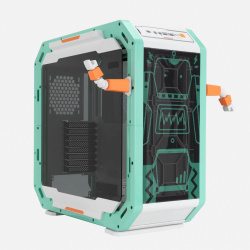 Gabinete InWin Case Monsters Robert, Midi-Tower, ATX/EATX/Micro-ATX/Mini-ITX, USB 3.0, sin Fuente, 4 Ventiladores Instalados, Blanco 