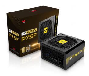 Fuente de Poder In Win P75F 80 PLUS Gold, 24-pines ATX, 120mm, 750W 