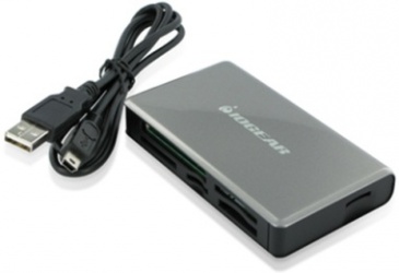 Iogear Lector de Memoria GFR281, MicroSD/SD, USB, Gris 