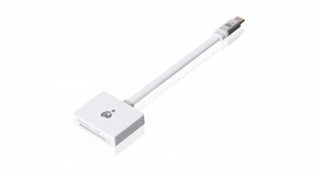 Iogear Lector de Memoria GFR3C11, MicroSD/SD, USB-C 3.0, Blanco 