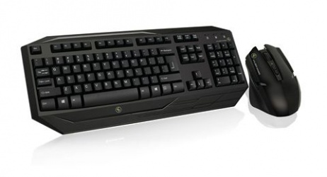 Kit Gamer de Teclado y Mouse Iogear Kaliber Gaming, Inalámbrico, USB, Negro (Inglés) 