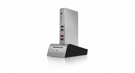 Iogear Docking Station GUD310 USB, 2x USB 3.0, 4x USB 2.0, 1x HDMI, 1x VGA, Plata 